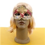 Ficha técnica e caractérísticas do produto Máscara Veneziana Notas Musicais - Rosa