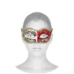 Ficha técnica e caractérísticas do produto Máscara Veniziana Provençal - Vermelha