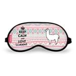 Ficha técnica e caractérísticas do produto Máscaras de Dormir - Keep Calm And Love Llamas