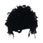 Ficha técnica e caractérísticas do produto Masquerade Rolo pequeno estrondo reta curta peruca de cabelo BK