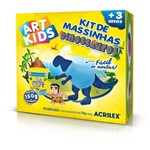 Ficha técnica e caractérísticas do produto Massa para Modelar Criativa ART KIDS Dinossauro 2 AZUL - eu Quero Eletro
