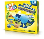 Ficha técnica e caractérísticas do produto Massa para Modelar Criativa Art Kids Dinossauro 2 Azul Acrilex