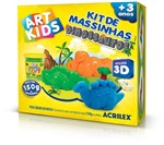 Ficha técnica e caractérísticas do produto Massa para Modelar Criativa ART KIDS Dinossauro 3D 150G Unidade Acrilex