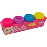 Ficha técnica e caractérísticas do produto Massinha Barbie 4 Potes 50g - Fun