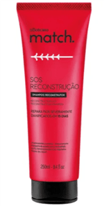 Ficha técnica e caractérísticas do produto Match Sos Reconstrução Shampoo, 250Ml