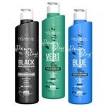 3 Matizadores Tróia Hair Blue Black e vert 3x500ml