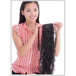 Matte Realistic Ponytail Corn Perm Wig Ponytail Fireworks Perm Wig Ponytail Tie-Type Braid Hair