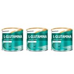 Maxinutri L- Glutamina Pura 300g (kit C/03)