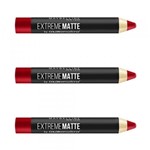 Ficha técnica e caractérísticas do produto Maybelline Extreme Matte Batom Lápis 70 Quero Tudo (Kit C/03)