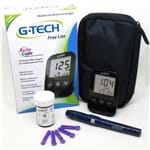 Medidor de Glicose G-Tech Free Lite Auto Code com 50 Tiras de Teste