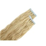 Ficha técnica e caractérísticas do produto Mega Hair Cabelo Humano na Fita Adesiva Loiro Ondulado 60cm - 1 Tela