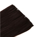 Mega Hair Fita Adesiva Invisivel Castanho 80cm Kit Cabeça Inteira 10 Peças com 150gramas