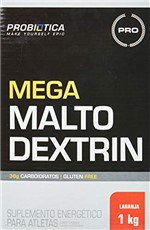 Ficha técnica e caractérísticas do produto Mega Maltodextrin, Probiótica, Laranja, 1 Kg