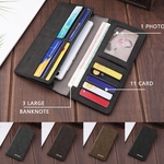 Ficha técnica e caractérísticas do produto Men Ultra-Thin Wallet Long Personality Soft Purse Simple Card Package Phone Bag