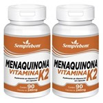 Ficha técnica e caractérísticas do produto Menaquinona Vitamina K2 – Semprebom – 180 Cap. de 240 Mg. - Sem Sabor - 180 Cápsulas