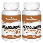 Ficha técnica e caractérísticas do produto Menaquinona Vitamina K2 Semprebom 180 Cap. de 240 Mg.