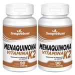 Ficha técnica e caractérísticas do produto Menaquinona Vitamina K2 – Semprebom – 180 Cap. de 240 Mg.