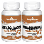 Ficha técnica e caractérísticas do produto Menaquinona Vitamina K2 Semprebom – 180 Cap. De 240 Mg.