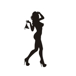 Ficha técnica e caractérísticas do produto Menina Car Styling Nude Women Sexy etiqueta Auto Vinil bonitas decalques Decals and bumper stickers