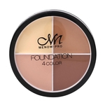Ficha técnica e caractérísticas do produto Menow Professional Salon Concealer paleta de maquiagem Contour Creme facial 4 cores