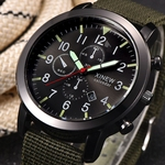 Ficha técnica e caractérísticas do produto Mens Military Quartz Army Watch Black Dial Date Luxury Sport Wrist Watch