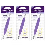 Ficha técnica e caractérísticas do produto Merheje Lilás Espátula Manicure (Kit C/03)