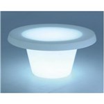 Ficha técnica e caractérísticas do produto Mesa de Centro Cona Transparente Iluminada - Branco