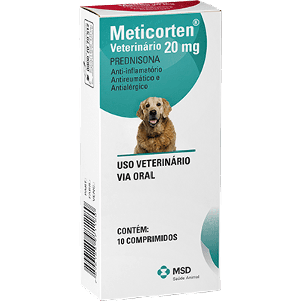 Ficha técnica e caractérísticas do produto Meticorten Veterinário 20 Mg - 10 Comprimidos Meticorten Veterinário - 10 Comprimidos