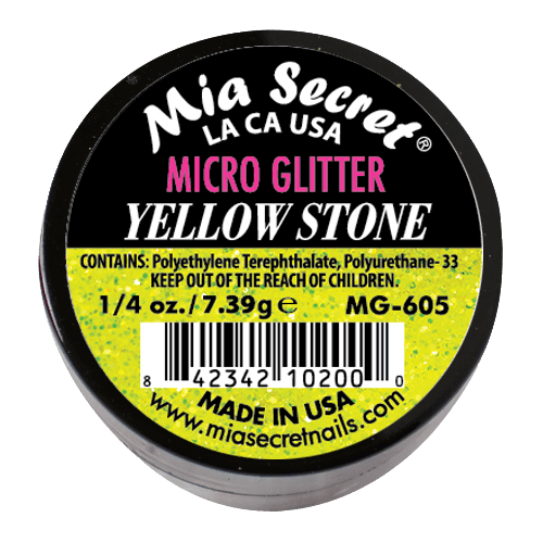 Ficha técnica e caractérísticas do produto Micro Glitter | Yellow Stone | 7.39 Gr | Mia Secret