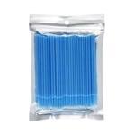 Microbrush Cotonete Azul Para Alongamento De Cílios 100 Un