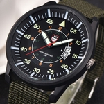 Ficha técnica e caractérísticas do produto Military Mens Quartz Army Watch Black Dial Date Luxury Sport Wrist Watch