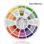 Ficha técnica e caractérísticas do produto Mini Acessórios de maquiagem profissional para tatuagem Suprimentos de pigmento para unhas 12 Cartão de papel com roda de cores Guia de mistura de design em três camadas