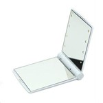 Ficha técnica e caractérísticas do produto Mini Espelho Portátil Dobrável para Maquiagem com LED