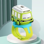 Ficha técnica e caractérísticas do produto Mini Liga Bus Modelo Estilo Taxi Puxe Car Assista Toy Assista Touchable presente da música Back Light Electronic toy