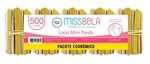 Ficha técnica e caractérísticas do produto Mini Lixas de Unhas Parda 500 Unidades 8cm Pacote Econômico - Miss Bela