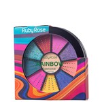 Ficha técnica e caractérísticas do produto Mini Paleta de Sombras Ruby Rose Rainbow Hb99861