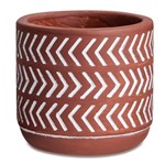Ficha técnica e caractérísticas do produto Mini Vaso 7cm de Cimento Vermelho Asteca 10464-3 Mart