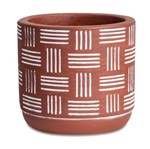 Ficha técnica e caractérísticas do produto Mini Vaso 7cm de Cimento Vermelho Asteca 10464-2 Mart