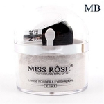 Ficha técnica e caractérísticas do produto Miss Rose Highlighter Maquiagem 2 Em 1 Cor Única Sombra Solta Em Pó Glitter Ouro Prata Sombra Pal
