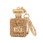 Ficha técnica e caractérísticas do produto Moda Diamante Perfume forma de garrafa de Keychain pendurado pingente chaveiro para Bag Decor Car