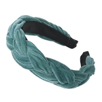 Ficha técnica e caractérísticas do produto Moda Feminina Cor Sólida Forma Trança Banda Larga Hairband Cabelo Hoop Headband