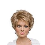 Fashion Women Blonde Short Straight Daily Hair Popular Synthetic Wig Kanekalon Heat Resistant Cosplay Party Hair Full Wig Wigs