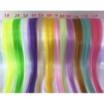 Ficha técnica e caractérísticas do produto Moda feminina peruca sintética Bandas Peruca Hairpin Cabelo colorido Cabelo Louro Clipe Headwear cabelo para a menina Acessórios de cabelo