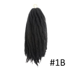 Ficha técnica e caractérísticas do produto Moda mulher Afro Kinky Marley tranca sintetica cabelo falso cabelo torcao encaracolado trancas de croche extensoes de cabelo havana mambo torcao