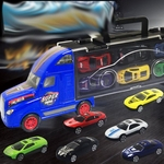 Ficha técnica e caractérísticas do produto Modelo de simulação para crianças Liga Contentor portátil Modelo de carro de brinquedo caminhão de brinquedo
