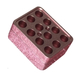 Ficha técnica e caractérísticas do produto Mold-de-rosa de alumínio Diy Batom com 12Holes Lipbalm Fill Mold As ferramentas do fabricante