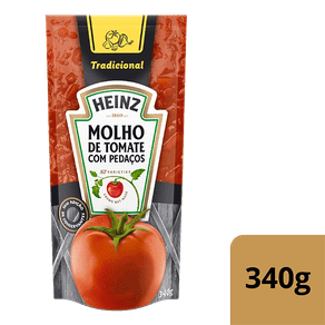 Ficha técnica e caractérísticas do produto Molho de Tomate Heinz Tradicional 340g (Sachê)