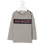 Ficha técnica e caractérísticas do produto Moncler Kids Moletom com Estampa de Logo - Cinza