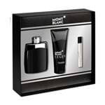 Montblanc Legend Kit – 1 Perfume Masculino EDT 100ML + 1 Creme Pós Barba 10ml + 1 Miniatura Perfume EDT 7,5ml Kit