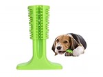 Mordedor e Escova de Dentes para Cães Super Resistente - Escova Dental Canina Mordedor Pet Clean Verde